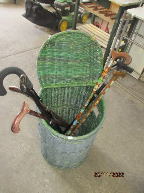 Hamper and Walking Sticks Image 1++