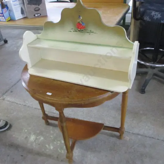 Side Table and Shelf