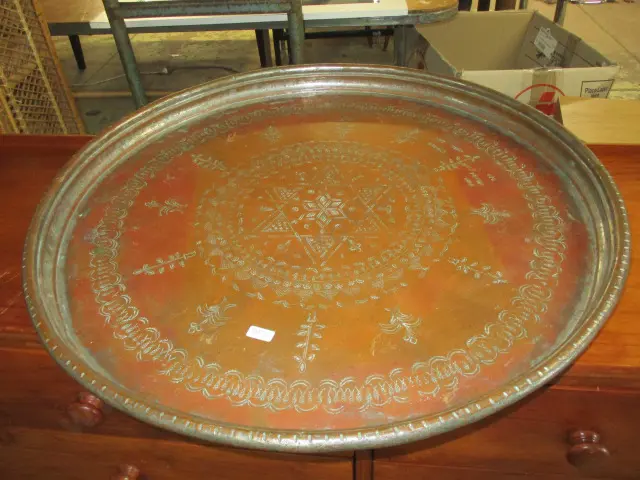 Large Brass Tray Image 1++