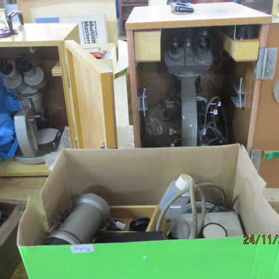 2 Microscopes and Accecsories
