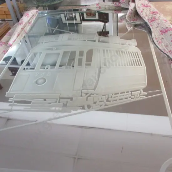 Tramcar Etched Mirror