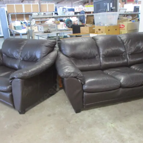 Pr Leather Couches
