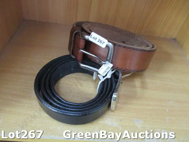 2 Leather Belts Image 1++