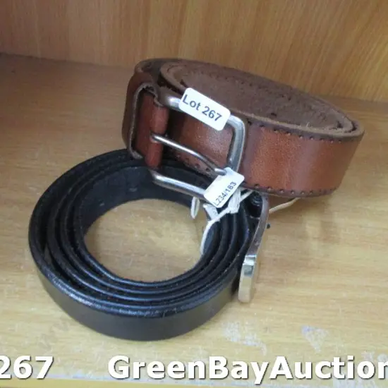 2 Leather Belts