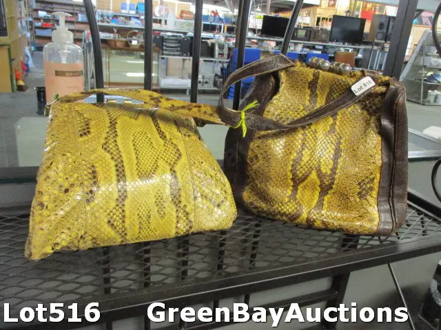 2 Snakeskin Bags Image 1++