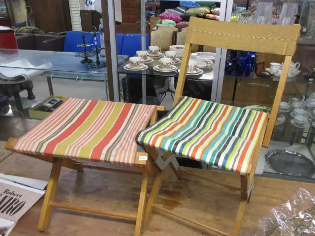 Camp Chair and Stool Image 1++