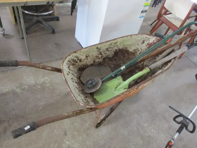 Wheelbarrow and Tools Image 1++