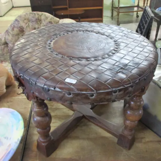 Leather Stool